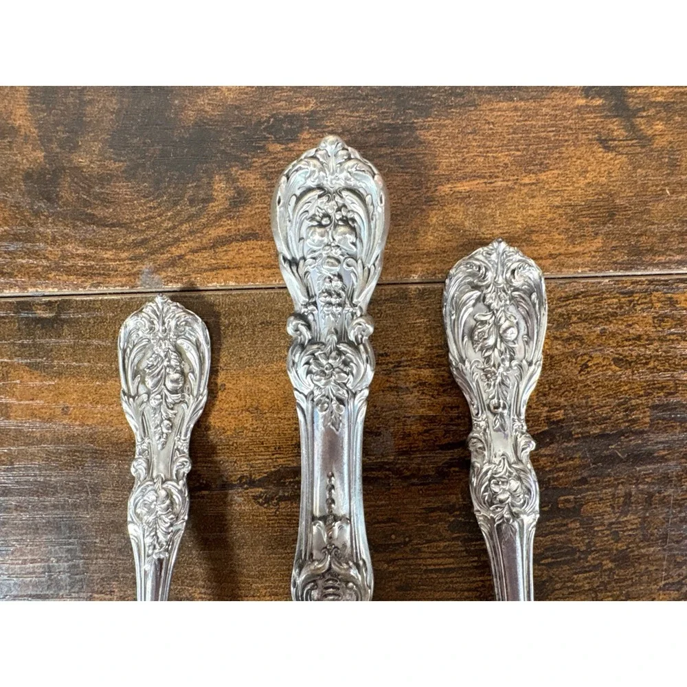 Reed & Barton Francis I Sterling Silver Flatware 5 Piece Place Setting Ornate